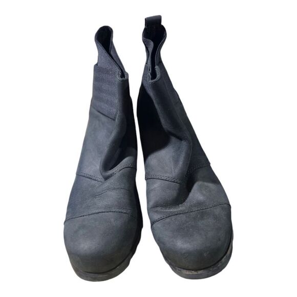 SOREL Addington Chelsea Black Nubuck Leather Ankle Boots Booties - Size 11 - Picture 2 of 7